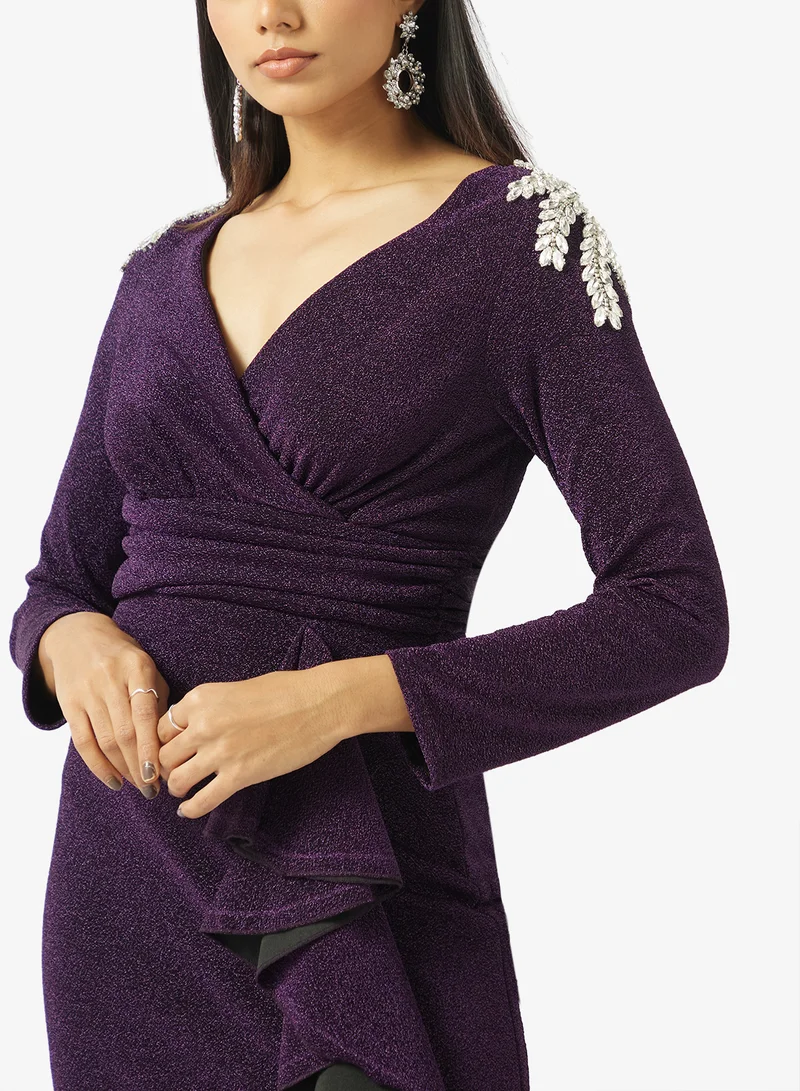 Khizana  Ruffled Detail Dress for Women | Best Price UAE